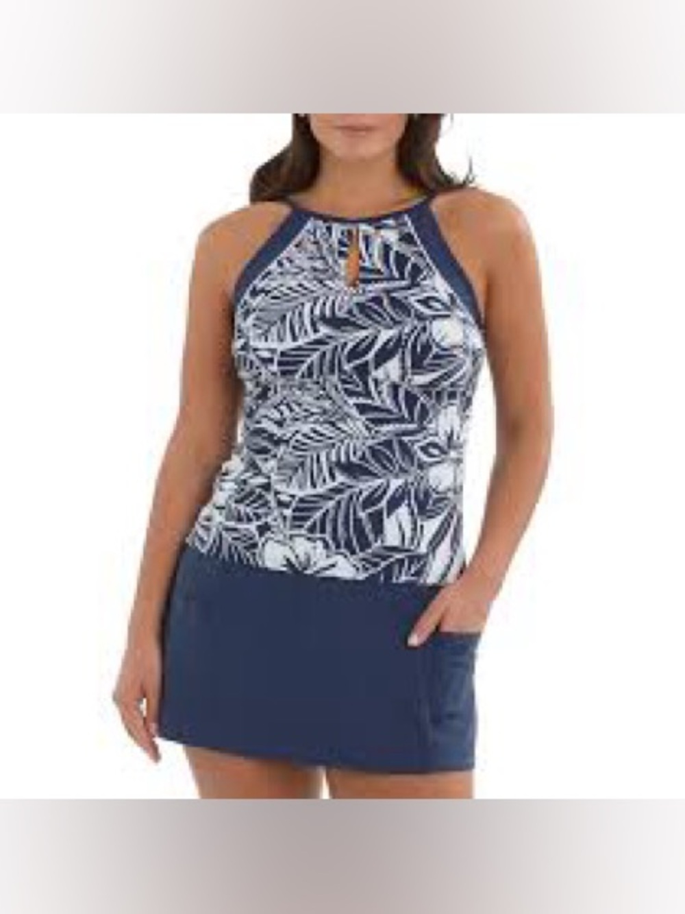 Ellen Tracy Women's Tankini Set